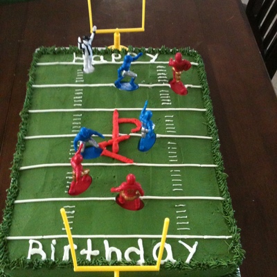 Football Field Birthday Cake