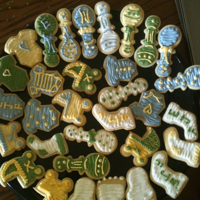 Baby Boy Shower Cookies