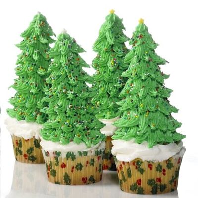 Christmas Tree Cupcakes