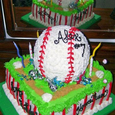 Alex's Baseball Diamond Cake