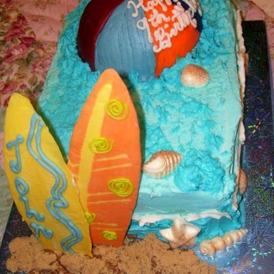 View One Of Beachball And Boards Cake