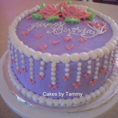 Purple Birthday Cake