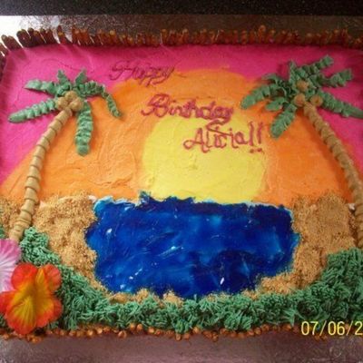 Luau Cake