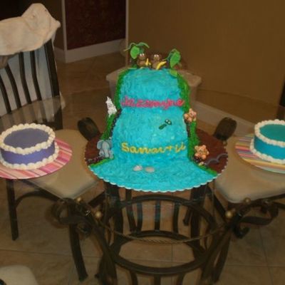 Jungle Waterfall Cake