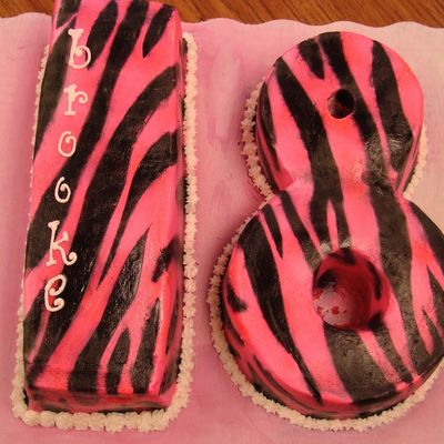 Zebra Birthday Cake