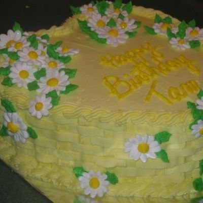 Heart Birthday W/daisies