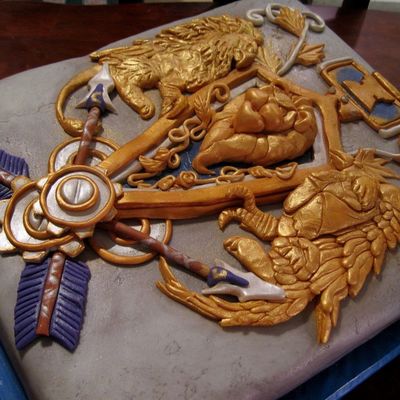 World Of Warcraft Double Chocolate Alliance Cake