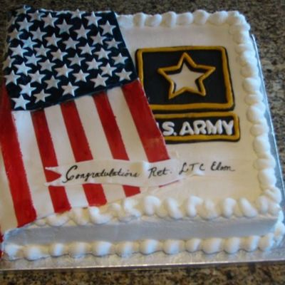 Army Retirement Cake