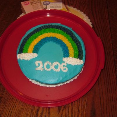 Course 1 Rainbow Cake