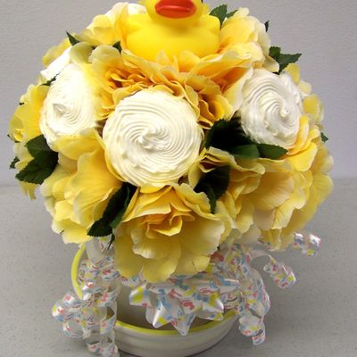 Ducky Cupcake Bouquet
