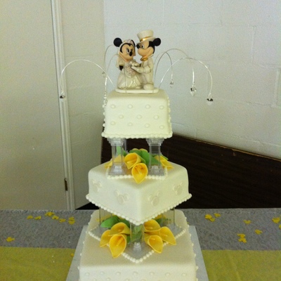 Disney Themed Wedding Cake