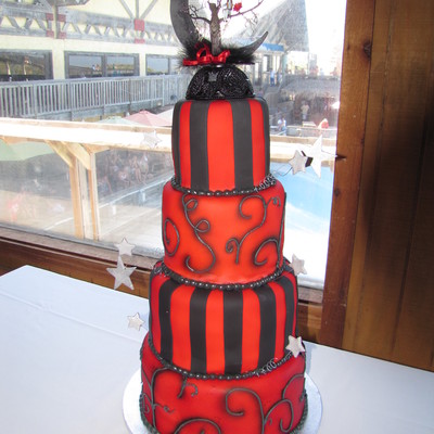 "nightmare Before Christmas" Wedding Cake