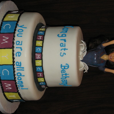 Graphic Design Graduation Cake