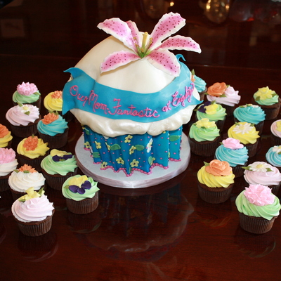 80Th Birthday Cupcake Garden