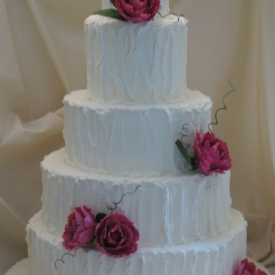 Peony Wedding Cake
