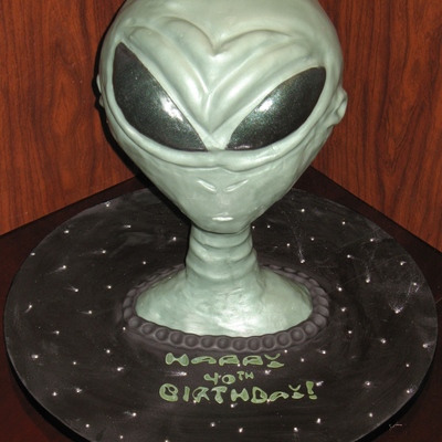 3D Alien Cake