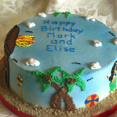 Luau Cake