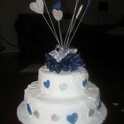 First Attempt At Stacked-Tiered Cake