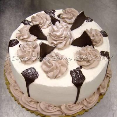 Ebony & Ivory Cake
