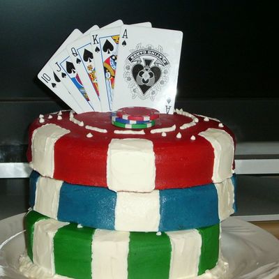 Stacked Poker Chips