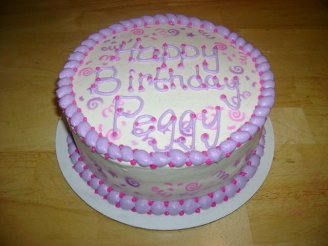 Stenciled Birthday Cake