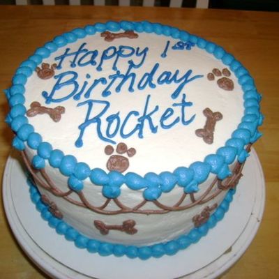 My Puppy's 1St Birthday Cake