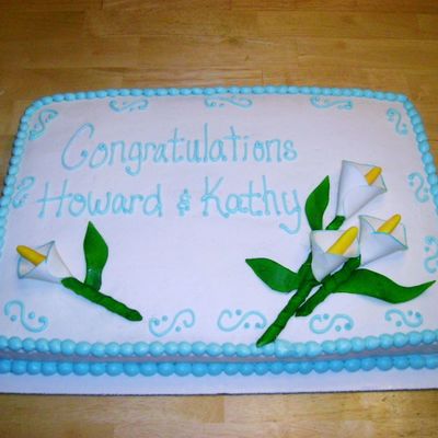 Calla Lily Wedding Cake