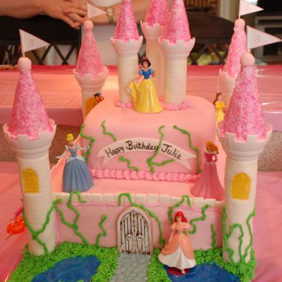 Disney Princess Castle Birthday Cake