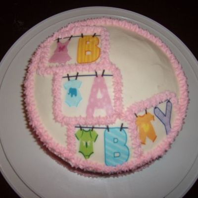 Baby Shower Cake For A Girl