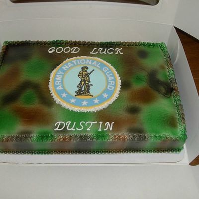 Army Naitonal Guard Cake
