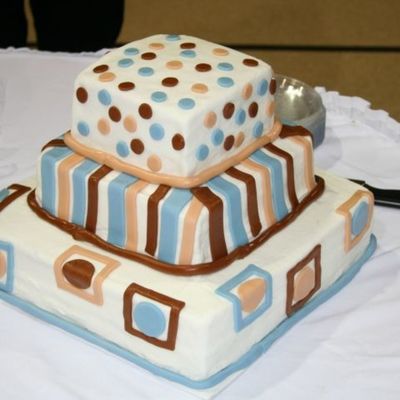 Stacked Baby Shower Cake