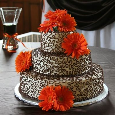 Stansbury Wedding Cake (My First!)