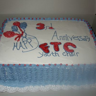 Church Anniversary Cake