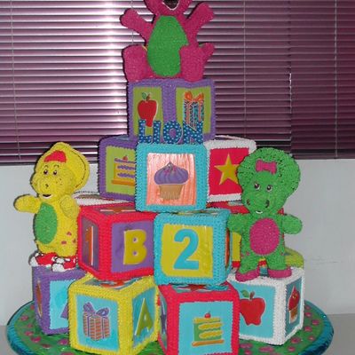 Barney Cake