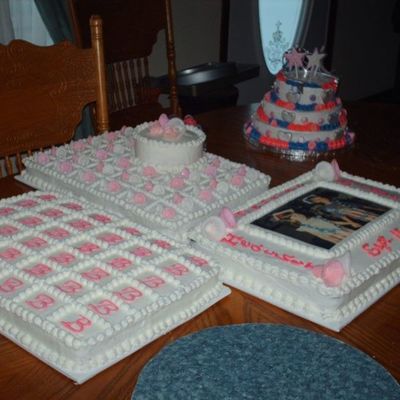 3 Wedding Sheet Cakes