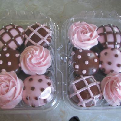 Brown And Pink Cupcakes