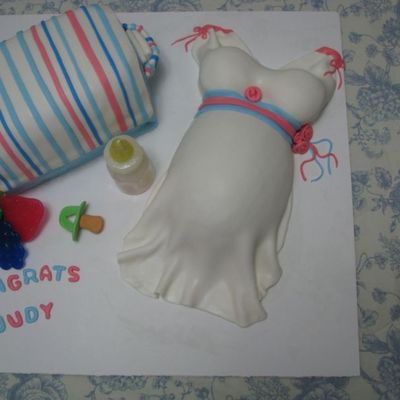 Belly Cake And Diaper Bag