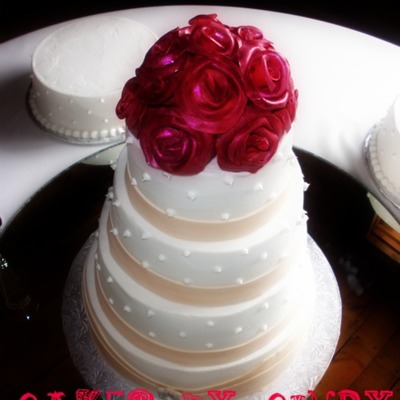 Rose Wedding Cake
