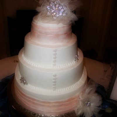 Feather Wedding Cake
