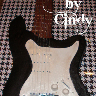 Guitar Birthday Cake