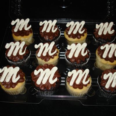 Monogram Cupcakes