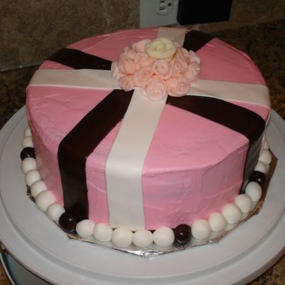 Pink & Brown Cake