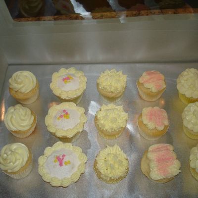 Yellow Birthday Cupcakes