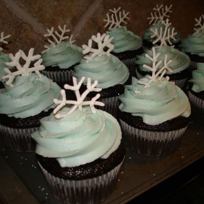 Snowflake Cupcakes