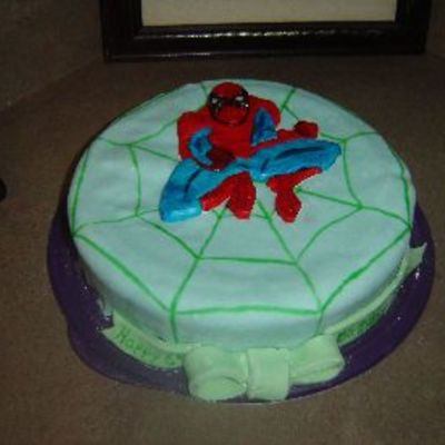 Kielan's Spiderman Birthday Cake