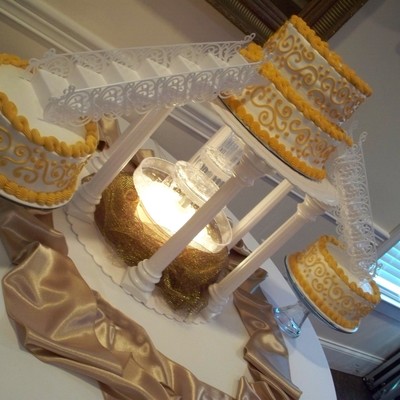 Fountain Wedding Cake