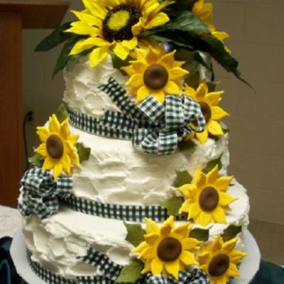 Sunflower Wedding Cake