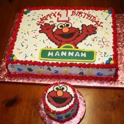 1St Birthday Elmo Cake