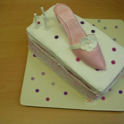 Madeira "shoebox" And Gumpaste Shoe