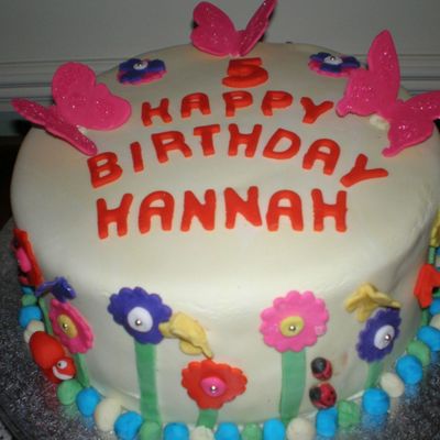 Sponge Cake With Mmf Icing And Accents